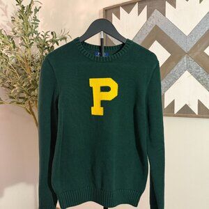 Polo Ralph Lauren Cotton Letterman Crewneck Sweatshirt